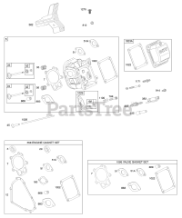 Briggs & Stratton 21C214-0357-E1 - Briggs & Stratton Horizontal Engine Cylinder Head, Gasket Set - Engine, Gasket Set - Valve, Valves