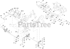 Toro 72028 (7500-D) - Toro 60" Z Master Zero-Turn Mower, Rear-Discharge Deck (SN: 416262337 - 416288793) Deck Lift Assembly