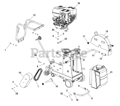 Briggs & Stratton EX 20-S (866057) - Briggs & Stratton Concrete Floor Walk-Behind Saw