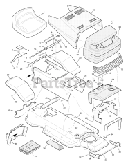 Briggs & Stratton 38706x99B - Briggs & Stratton 38" Lawn Tractor (1996) (AAFES)