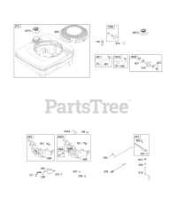 Briggs & Stratton 12J707-1716-E1 - Briggs & Stratton Vertical Engine Controls, Fuel Supply, Governor Spring