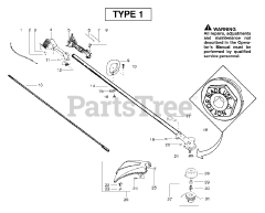 Poulan Pro SM 132 - Poulan Pro String Trimmer, Type 1