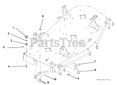 Gravely 991104 (Pro-Turn 160) - Gravely Pro-Turn 60" Zero-Turn Mower, CARB (SN: 020000 - 020999) Discharge Chute Storage 080, 081, 096, 097, 103, 104