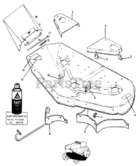 AGCO 410 S (1600299) - AGCO Lawn Tractor, 10hp Mower Housing Group (1506I40)