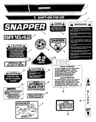 Snapper 421614BVE (80663) - Snapper 42" Rear-Engine Riding Mower, 16hp
