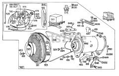 Briggs & Stratton 231431-0144-XX - Briggs & Stratton Horizontal Engine Electric Starter,Starter Control