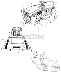 Simplicity 5216 (1690813) - Simplicity Lawn Tractor, 16hp