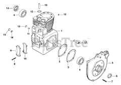 Kohler M16-711532 - Kohler Magnum Engine, Made for Hobart, 16hp, 11.9kW Crankcase 0309003792