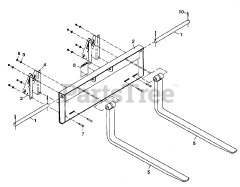 Cub Cadet 455 (590-455-100) - Cub Cadet Pallet Fork Pallet Fork