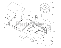 Ferris 5600173 - Ferris 52" 2-Bag Grass Collection System for IS500Z