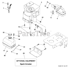 Poulan PB 1638 LT - Poulan Lawn Tractor (2006-04) Engine