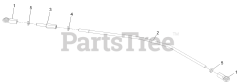 Exmark VT691KA524 - Exmark 52" Vantage Stand-On Mower, Kawasaki FS691V (SN: 312000000 - 312999999) (2012) RH Tracking Control Linkage Assembly No. 116-4937