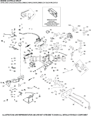 Kohler CH740-0001 - Kohler Command PRO Engine, Basic Version, 25hp, 725cc Engine Controls Group 9-24-170 CH18-750