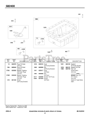 Briggs & Stratton 582447-0477-E2 - Briggs & Stratton Horizontal Engine Oil Pan, Oil Screen
