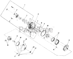 Statesman 4185-61 (146-845-016) - Statesman Garden Tractor (1986) (Southern States) Transmission