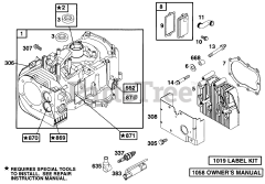 Briggs & Stratton 256702-0116-01 - Briggs & Stratton Vertical Engine Cylinder, Head