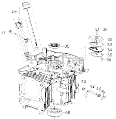 Subaru Robin EA190VS5010 (EA190V) - Subaru Robin Engine 100 Crankcase