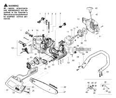 Snapper S 1634 - Snapper Chainsaw, Type 1 Handle &amp; External Assembly
