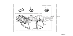 Honda HRR216 K6 VXAA (MZCG) - Honda 21" Walk-Behind Mower, Made in USA (SN: MZCG-8000001 - MZCG-8199999) SIDE DISCHARGE KIT