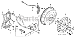 Honda EX5500 K1 A/B (EA1) - Honda Generator, Made in Japan (SN: EA1-1072384 - EA1-1099999) FLYWHEEL@IGNITION COIL   (3)