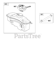 Briggs & Stratton 125P07-0029-F1 - Briggs & Stratton Vertical Engine Fuel Supply Group