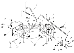 MTD 19485-9 - MTD 42" Snow Blade Assembly (1989)