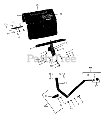 Troy-Bilt 20571 - Troy-Bilt Pony II Rear-Tine Tiller, Electric (SN: P001001 - P101750) HOOD &amp; DEPTH REGULATOR
