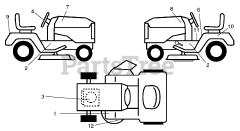 Electrolux/AYP RA 13538 B - Electrolux/AYP Lawn Tractor (2004)