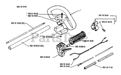 Husqvarna 22 RL - Husqvarna String Trimmer (1989-10) Grip Assembly