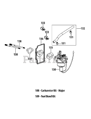 MTD 4P90MUD - MTD Engine 4P90MUD Carburetor Assembly