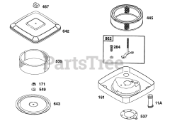Briggs & Stratton 402445-1208-01 - Briggs & Stratton Horizontal Engine Air Cleaner Group