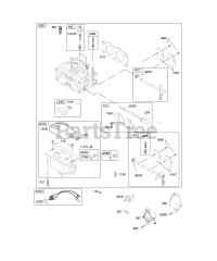 Briggs & Stratton 380772-0102-E1 - Briggs & Stratton Vertical Engine Carburetor, Fuel Supply