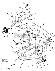 Toro 95-36YR02 - Toro 36" Rear-Discharge Mower Deck (1979)