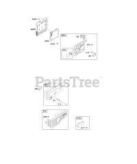 Briggs & Stratton 128702-1772-E1 - Briggs & Stratton Vertical Engine Air Cleaner, Exhaust System