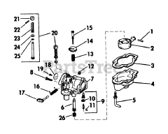 Lawn-Boy 5501 - Lawn-Boy Walk-Behind Mower (SN: 300000001 - 399999999) (1973) Carburetor 8