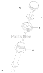 Toro 22172 - Toro Recycler Walk-Behind Mower (SN: 230000001 - 230999999) (2003) Dipstick Assembly