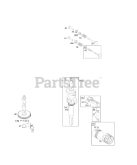 Briggs & Stratton 463707-0159-E1 - Briggs & Stratton Vertical Engine Cam, Crankshaft, Pistons, Valves