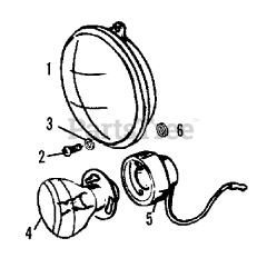 Simplicity 9518 (2097355) - Simplicity Compact Tractor, Diesel Electrical Lighting - Headlamp Group (3486I24)