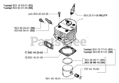 Husqvarna 51 EPA - Husqvarna Chainsaw (1998-06) Carburetor