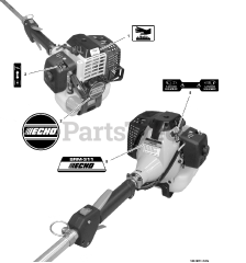 Echo PE-311 - Echo Edger (SN: 10001001 - 10999999) Labels