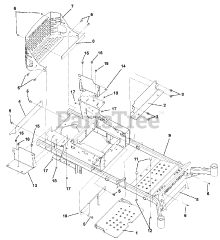 Gravely 991104 (Pro-Turn 160) - Gravely Pro-Turn 60" Zero-Turn Mower, CARB (SN: 020000 - 020999) Frame 2