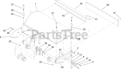 Toro 22415 - Toro Rotary Broom for Dingo Compact Utility Loader (SN: 260000001 - 260999999) (2006) Head Assembly