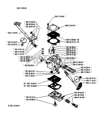 Husqvarna 40 - Husqvarna Chainsaw (1985-09) Carburetor Parts
