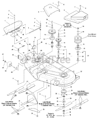 Simplicity 1693975 - Simplicity Prestige 54" Garden Tractor, 23hp 54" Mower Deck - Housing, Arbors &amp; Blades Group