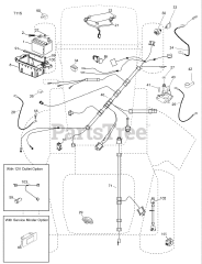 Husqvarna YTH 2454 (960430060-00) - Husqvarna 54" Yard Tractor (2008-12) Electrical