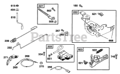 Briggs & Stratton 12C702-1708-E1 - Briggs & Stratton Vertical Engine Controls, Elect, Brake