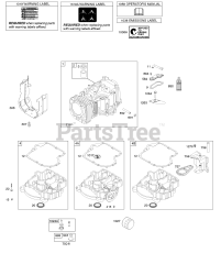 Briggs & Stratton 215802-0118-E9 - Briggs & Stratton Vertical Engine Cylinder, Engine Sump, Lubrication