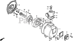 Honda WB30 X CR (GX140) - Honda Water Pump, Made in Japan (SN: GX140-1000001 - GX140-9999999)