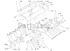Toro 79271 - Toro 36" Tiller for 260 Series Tractors (SN: 089000001 - 089999999) (1998)