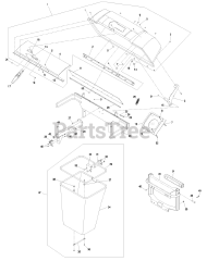Exmark Ultra Vac - Exmark Ultra Vac Bagger for LHP Mower (SN: 440000 - 509999) (2004) Hood And Bag Assembly